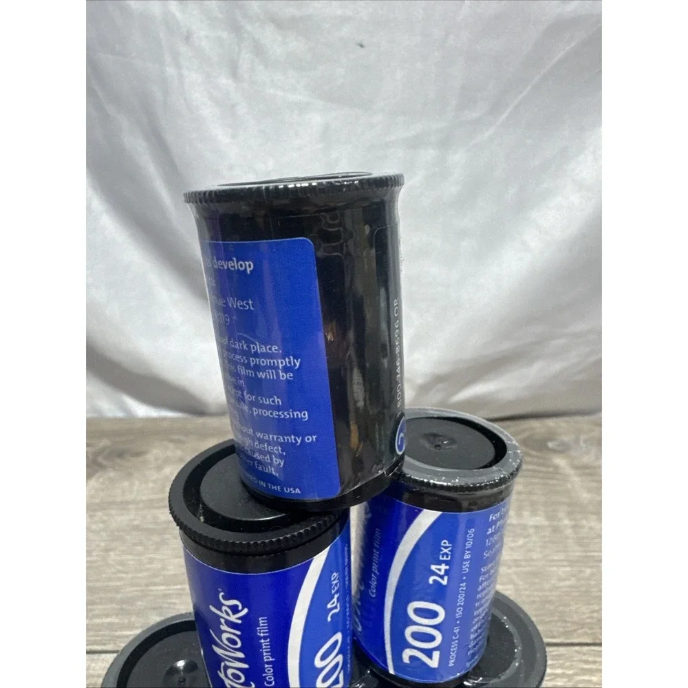 PhotoWorks Color 35mm Print Film 6 Rolls ISO 200 24 Exp Expired 2005-2007